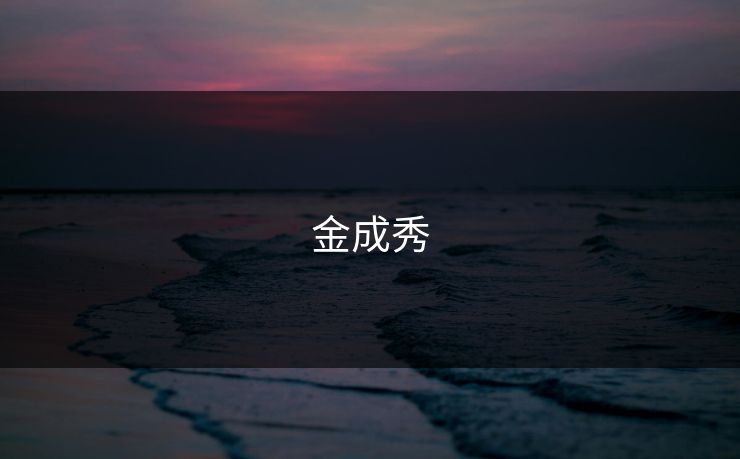 金成秀 金成秀